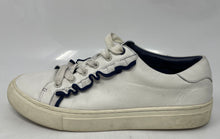 Load image into Gallery viewer, Authentic Tory Burch Womens 36558 White Sneaker Shoes Size 7.5M Damaged
