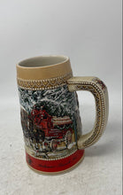 Load image into Gallery viewer, 1987 Anheuser-Busch Budweiser Collector Series C Holiday Ceramic Beer Stein Mug
