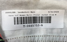 Load image into Gallery viewer, Zara TRF Womens Multicolor Floral Long Sleeve Button Front Jacket Size M
