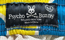 Load image into Gallery viewer, Psycho Bunny Mens Multicolor Printed Drawstring Waist Darwin Swim Shorts Size M
