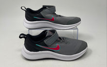 Load image into Gallery viewer, Nike Boys Star Runner 3 DA2777-008 Gray Black Hook &amp; Loop Sneaker Shoes Size 2Y
