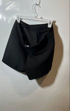 Load image into Gallery viewer, Zara Womens Black Flat Front Side Zipper Back Pockets Short Mini Skirt Size XL
