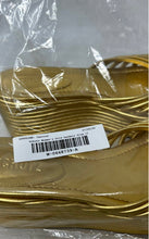 Load image into Gallery viewer, Schutz Womens Gold Leather Slip-On Open Toe Slide Sandals Size 11 B

