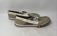 Load image into Gallery viewer, Penguin Mens Fly Ocean Beige White Lace-Up Boat Shoes Size 10
