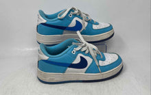 Load image into Gallery viewer, Nike Kids Air Force 1 LV8 2 Blue White Lace-Up Low Top Sneaker Shoes Size 6Y
