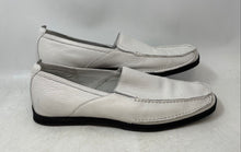 Load image into Gallery viewer, Stacy Adams Mens White Leather Square Toe Slip-On Loafer Shoes Size 13
