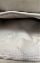 Load image into Gallery viewer, Calvin Klein Womens Connie Beige Saffiano Leather Zip Top Dome Satchel Bag
