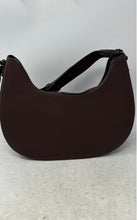 Load image into Gallery viewer, Steve Madden Womens Dark Brown Leather Zipper Shoulder Strap Hobo Bag
