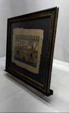 Load image into Gallery viewer, Framed Egyptian Papyrus Painting Traditional Nile Hunting And Fowling Scene
