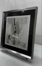 Load image into Gallery viewer, Wall Hanging Home Decor Mat Soft Gray And ED Framed Abstract Art Print
