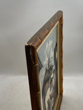 Load image into Gallery viewer, Vintage Artistic Framing Llama's Peruvian Village Street Scene Art Painting
