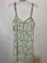 Load image into Gallery viewer, Zara Womens Beige Multi Floral Sleeveless V-Neck Sundress Size Large
