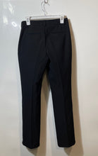 Load image into Gallery viewer, Express Womens Editor Black Flat Front Pockets Straight Leg Dress Pants Size 4R
