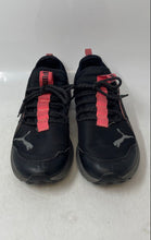 Load image into Gallery viewer, Puma Womens 377845-01 Black Pink Lace-Up Low Top Sneaker Shoes Size 8
