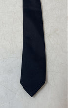 Load image into Gallery viewer, Hugo Boss Mens Black Silk Long Formal Adjustable Pointed Tie
