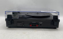 Load image into Gallery viewer, Model R612 Black Turntable Record Player With Speakers Needs Power Cable
