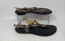 Load image into Gallery viewer, Michael Kors Womens Brown Printed Signature Print Thong Sandals Size 7.5M
