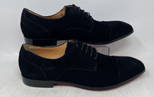 Load image into Gallery viewer, Milanoo Mens Black Lace-Up Low Top Almond Toe Derby Dress Shoes Size 46
