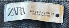 Load image into Gallery viewer, Zara Womens Black Stretch Denim Pockets Skinny Leg Jeans Size 2
