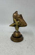 Load image into Gallery viewer, Vintage MPI Bronze Midfielder Football Soccer Shoe Award Trophy Ball Base

