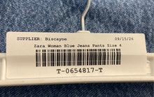 Load image into Gallery viewer, Zara Womens Blue Denim Pockets Stretch Straight Leg Jeans Size 4
