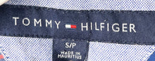 Load image into Gallery viewer, Tommy Hilfiger Mens Blue Plaid Classic Fit 80's 2-Ply Button-Up Shirt Size S

