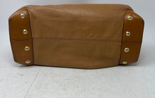 Load image into Gallery viewer, Michael Kors Womens Brown Pebbled Leather Studded Slouchy Hobo Shoulder Bag
