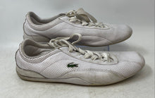 Load image into Gallery viewer, Lacoste Womens Shua DG SPW P White Leather Lace-Up Low Top Sneaker Shoes Size 10
