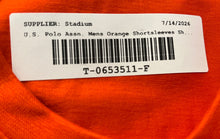 Load image into Gallery viewer, U.S. Polo Assn. Mens Orange Short Sleeve Pullover T-Shirt Size Medium
