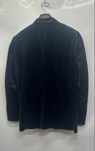 Load image into Gallery viewer, Egara Mens Blue Notch Lapel Slim Fit Single Breasted One-Button Blazer Size 40L
