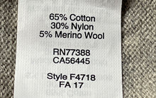Load image into Gallery viewer, J. Crew Mens Gray Harbor Cotton Long Sleeve 1/4-Zip Pullover Sweater Size Medium
