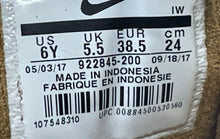 Load image into Gallery viewer, Nike Boys Air More Uptempo 922845-200 Cream Lace-Up Sneaker Shoes Size 6Y
