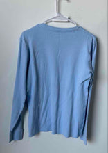 Load image into Gallery viewer, Lacoste Mens Light Blue Waffle-Knit Thermal Sleepwear Sleep Shirt Size XS
