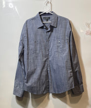Load image into Gallery viewer, Beverly Hills Polo Club Mens Blue Fine Stripes Long Sleeve Button-Up Shirt Sz XL

