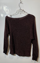 Load image into Gallery viewer, Guess Womens Brown Long Sleeve Round Neck Pullover Blouse Top Size 8 With Tag
