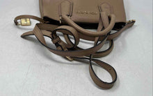 Load image into Gallery viewer, Michael Kors Womens Adele Beige Pebbled Leather Adjustable Strap Satchel Bag
