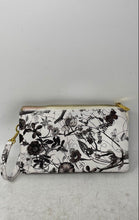 Load image into Gallery viewer, Callista Womens White Floral Print Inner Pockets Wristlet Wallet
