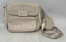 Load image into Gallery viewer, Steve Madden Womens Bluna White Signature Detachable Strap Crossbody Bag
