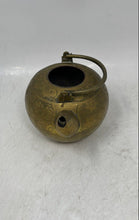 Load image into Gallery viewer, Vintage Embossed Etched Floral Design Indian Solid Brass Water Teapot
