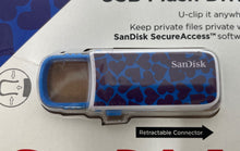 Load image into Gallery viewer, SanDisk Cruzer U SDCZ59 Bonus Music Download 8GB Blue USB Flash Drive

