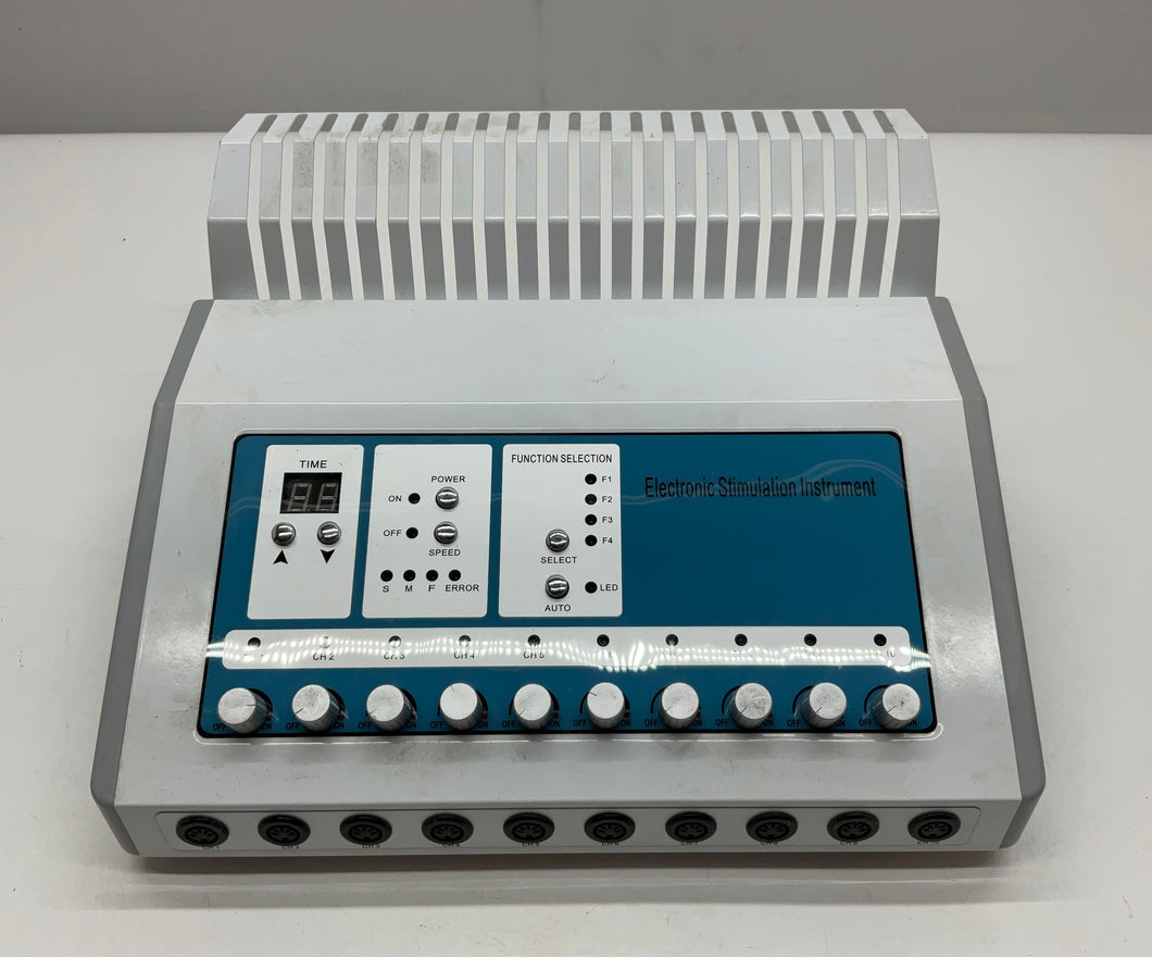 Gray Blue Electronic Stimulation Instrument Office Therapy Device Not Tested