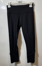 Load image into Gallery viewer, Lululemon Womens Black Elastic Waist Ankle Zip Pull-On Cropped Legging Size 4
