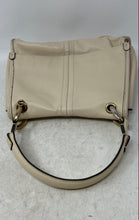 Load image into Gallery viewer, Karl Lagerfeld Womens Beige Leather Inner Pockets Travel Top Handle Handbag
