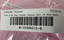 Load image into Gallery viewer, SpaLife Glow &amp; Go Brightening 5-Piece Day Travel Facial Kit Set Factory Sealed
