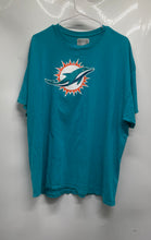 Load image into Gallery viewer, NFL Mens Blue Crew Neck Short Sleeve Miami Dolphins Pullover T-Shirt Size 2XL
