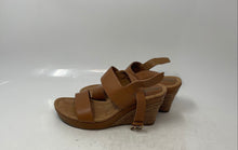 Load image into Gallery viewer, Montana Womens Brown Open Toe Wedge Heel Espadrille Sandals Size 7
