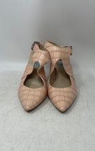 Load image into Gallery viewer, Jones New York Womens Blush Pink Croc Embossed Ankle Strap Heels Size 8.5M
