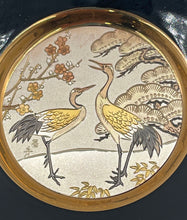 Load image into Gallery viewer, Lot Of 2 Pcs Westland Co Art Of Chokin Ceramic Black Gold Tone Collector Plate
