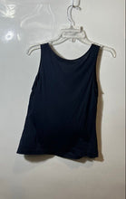 Load image into Gallery viewer, Massimo Dutti Womens Navy Blue Sleeveless Scoop Neck Tiered Tank Top Size S
