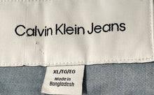Load image into Gallery viewer, Calvin Klein Womens Blue Denim Long Sleeve Collared Button-Up Shirt Sz XL W/Tags
